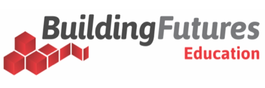 building futures education logo in black and red