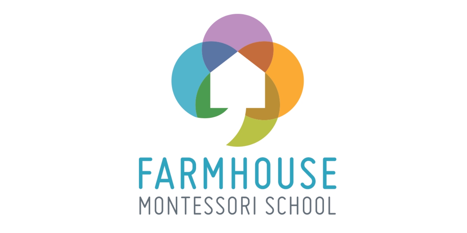 farmhouse montessori school logo in multi colour