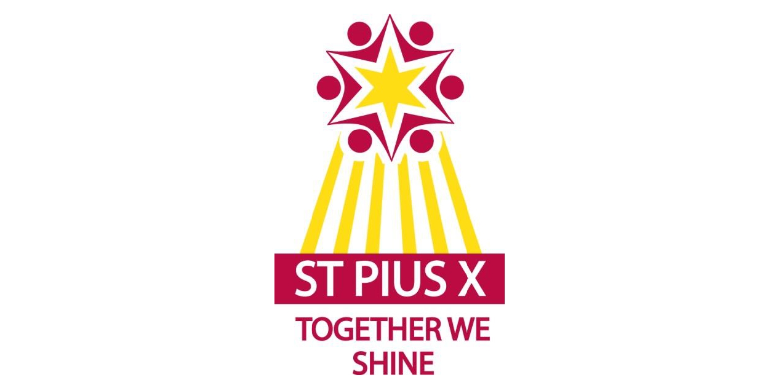 st pius x together we shine logo